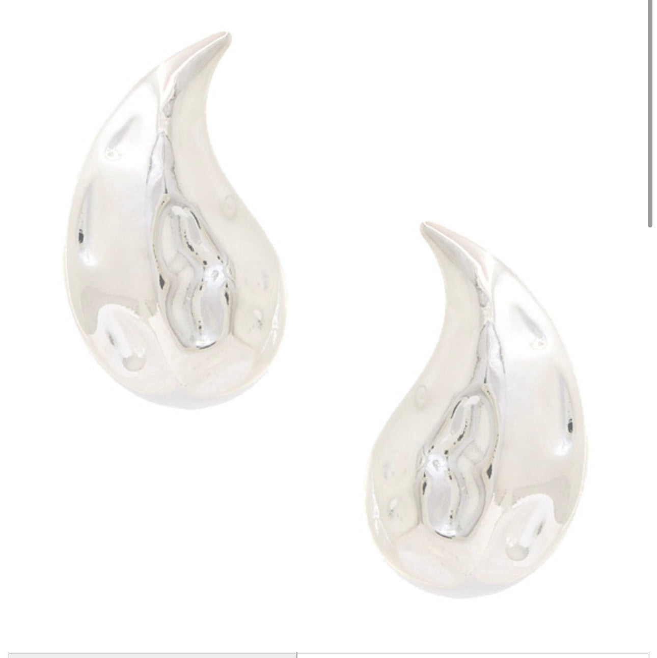 PAISLEY METAL EARRING