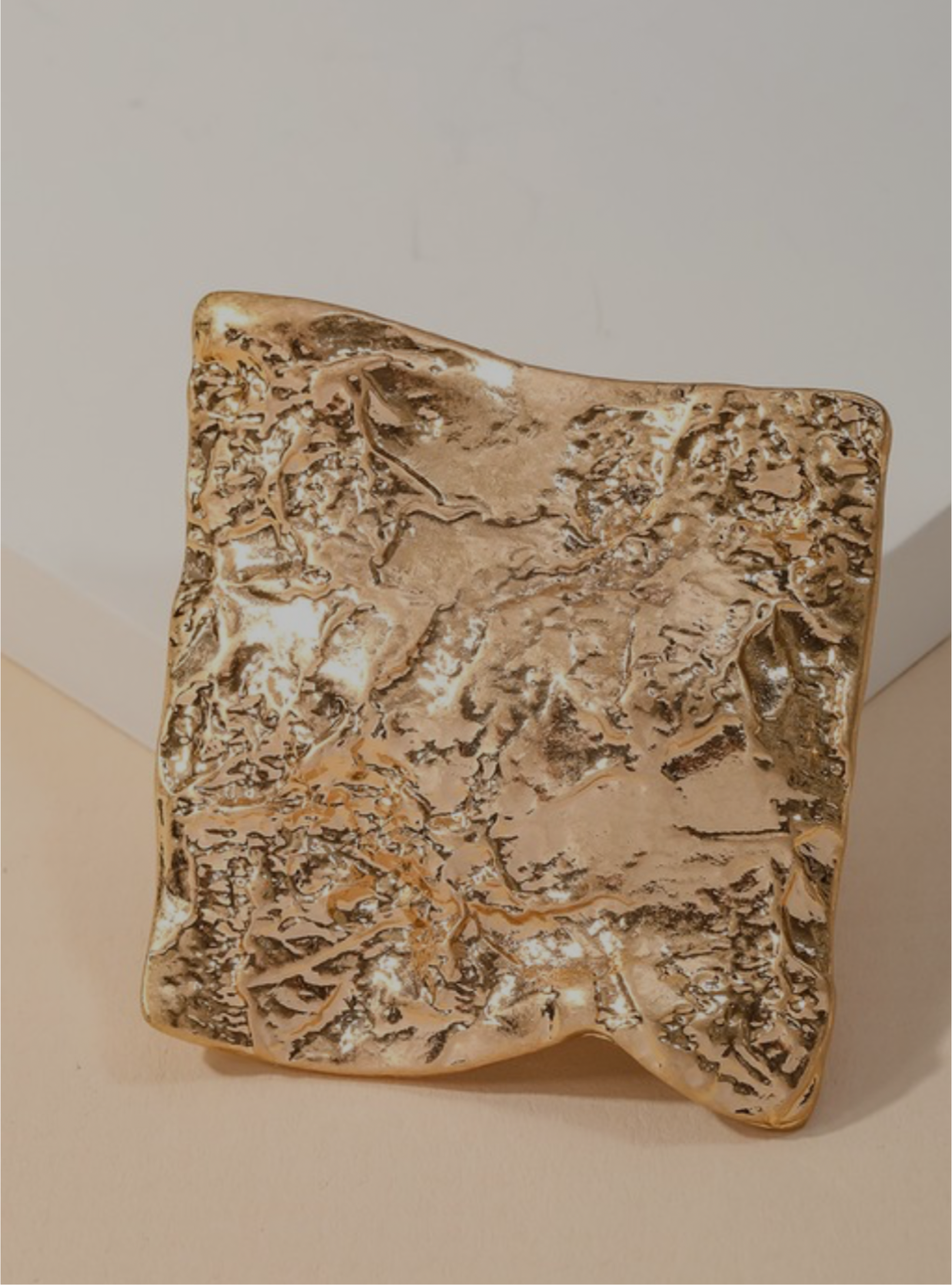 Warped Texture Square Stud Earrings