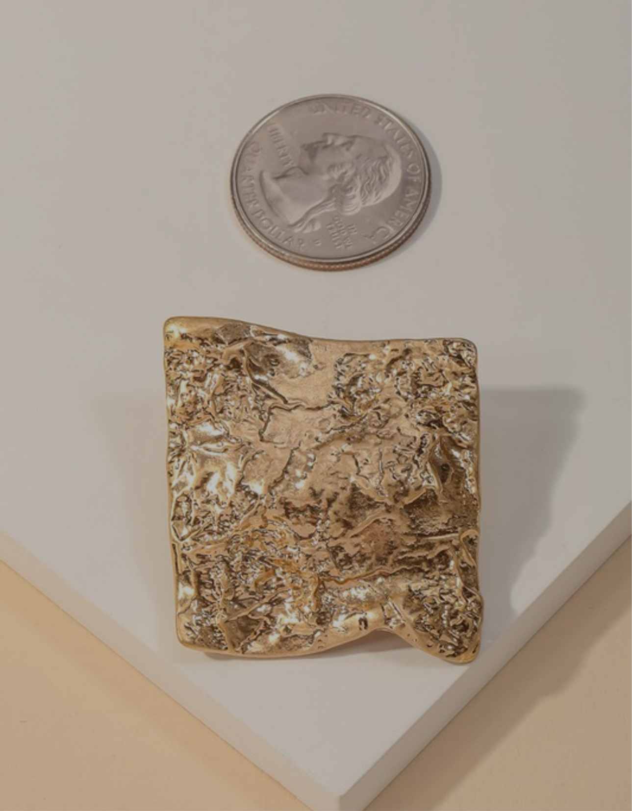 Warped Texture Square Stud Earrings