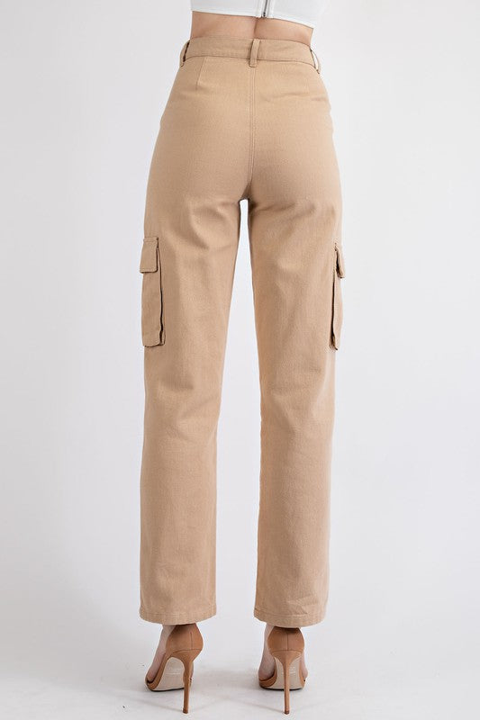 Suzy COTTON TWILL STRAIGHT LEG CARGO PANT