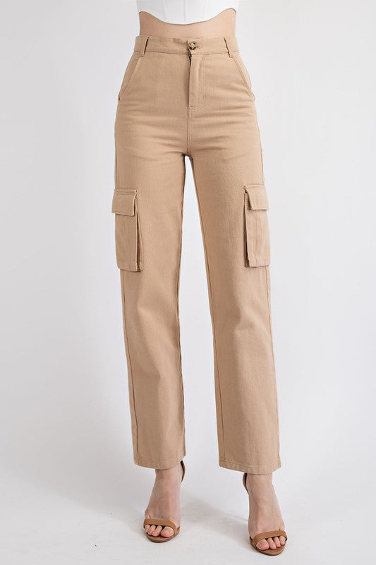 Suzy COTTON TWILL STRAIGHT LEG CARGO PANT