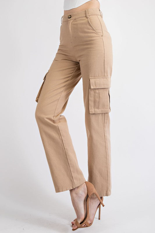 Suzy COTTON TWILL STRAIGHT LEG CARGO PANT