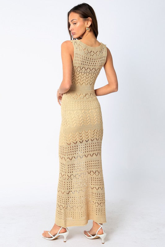 Crochet Midi Dress