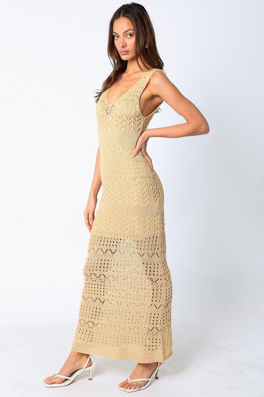Crochet Midi Dress