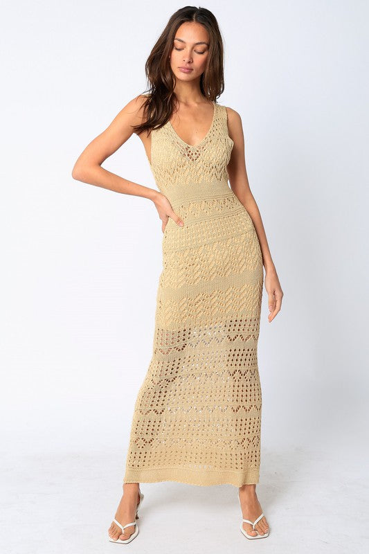 Crochet Midi Dress