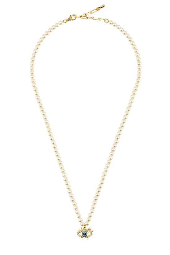 Necklace with Evil Eye Charm 8.5(L)