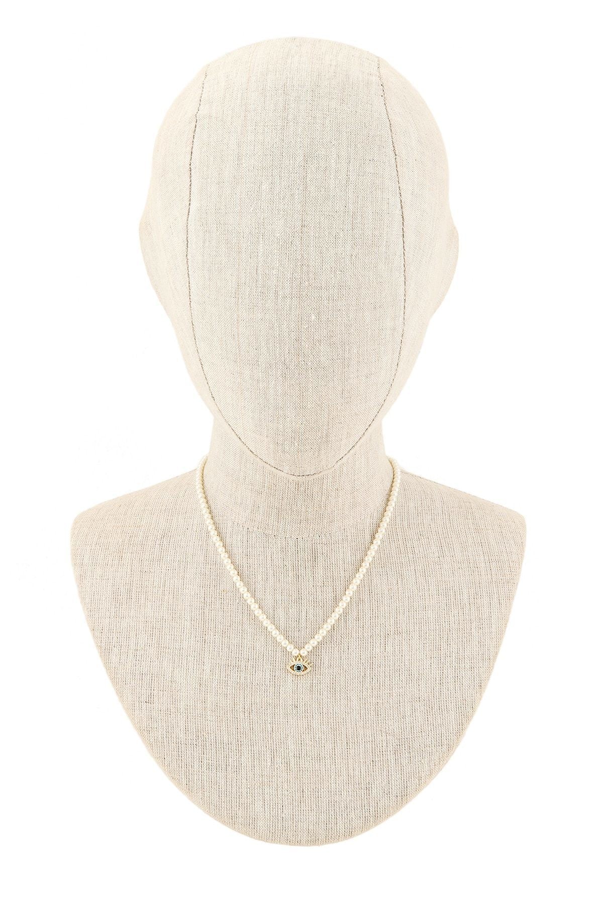 Necklace with Evil Eye Charm 8.5(L)