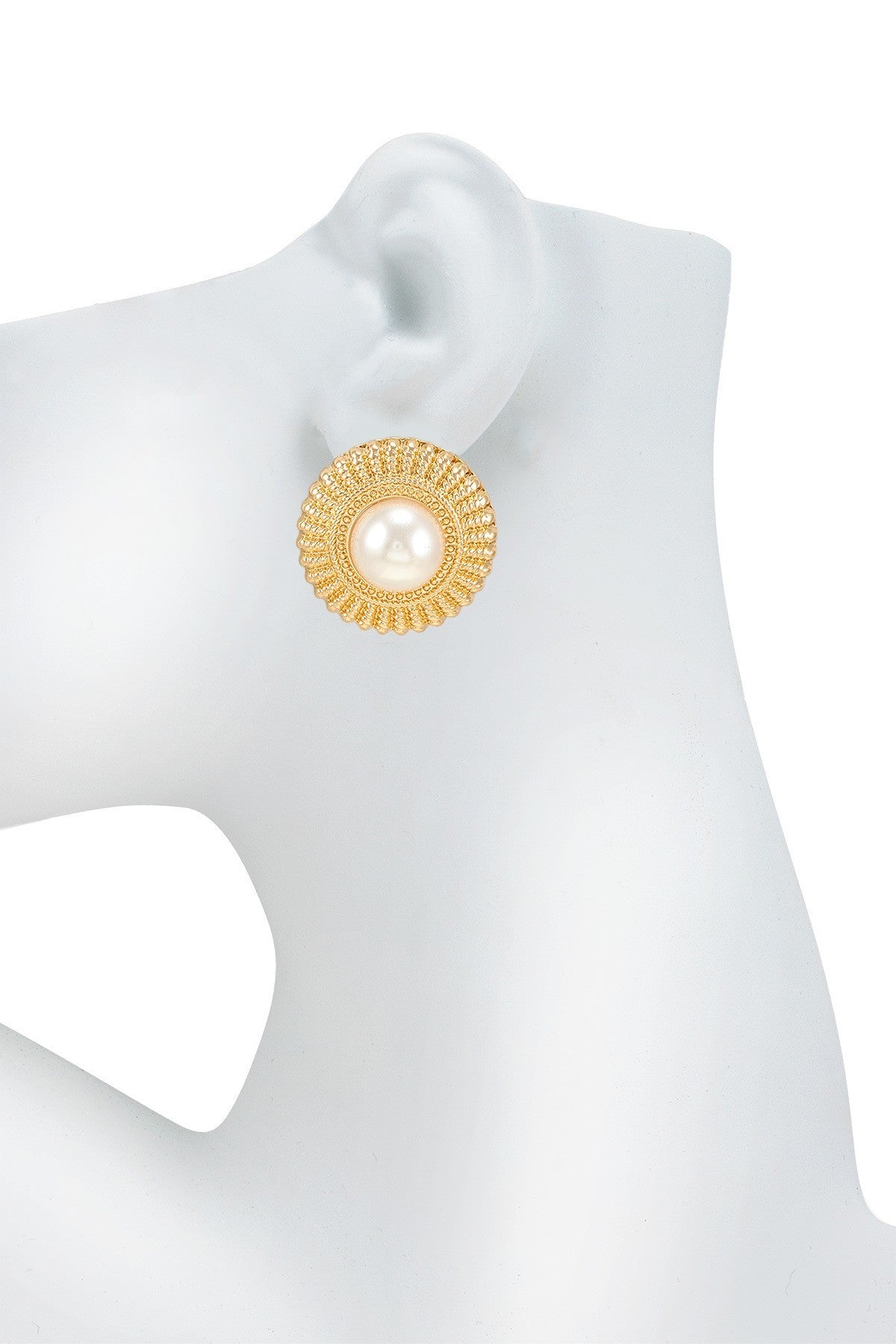 Classic Button Stud Earring