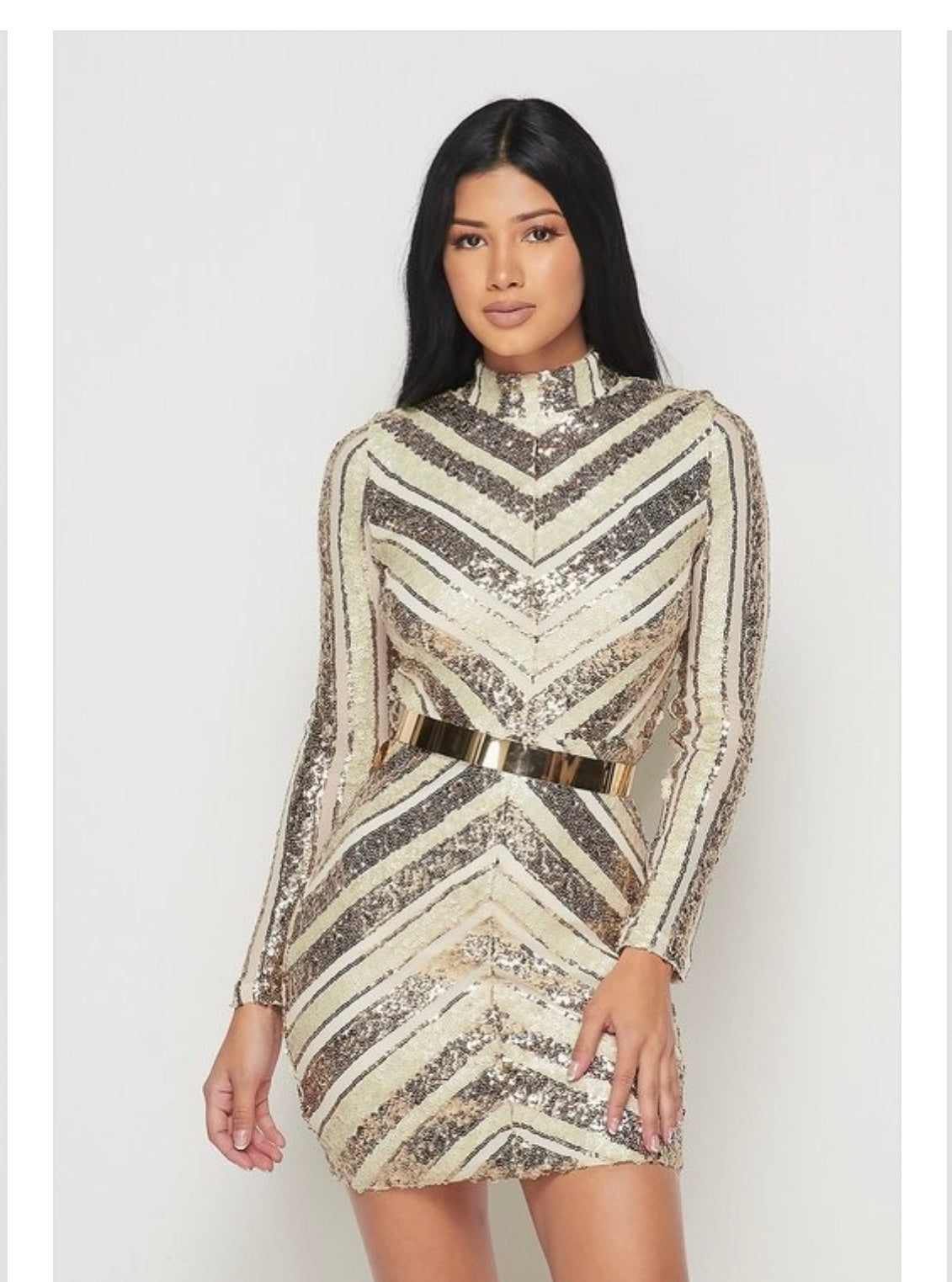 Gold goddess dress