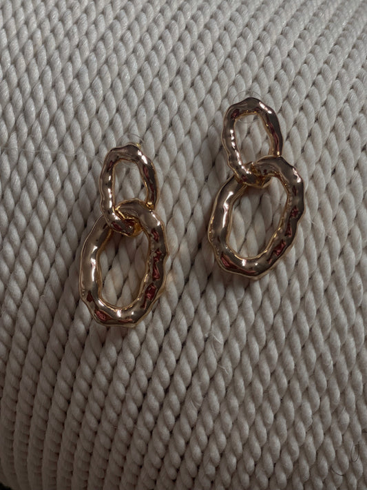 Sculpted Link Earrings