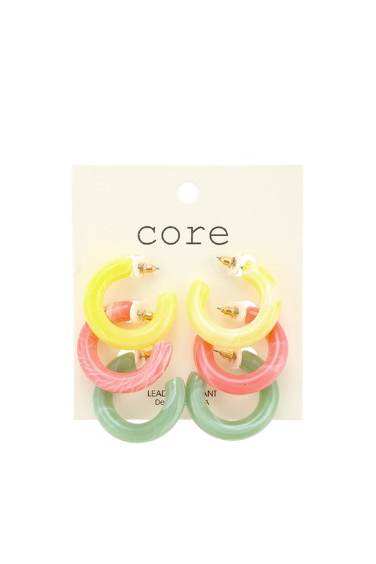 Just 3 earrings