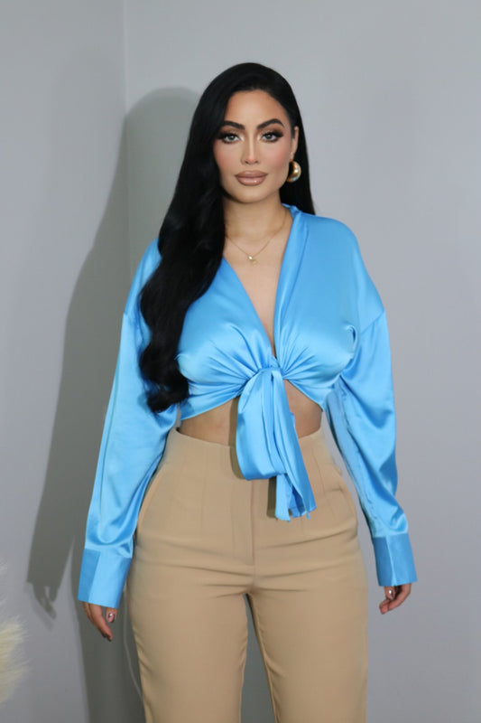 Azul celeste blouse