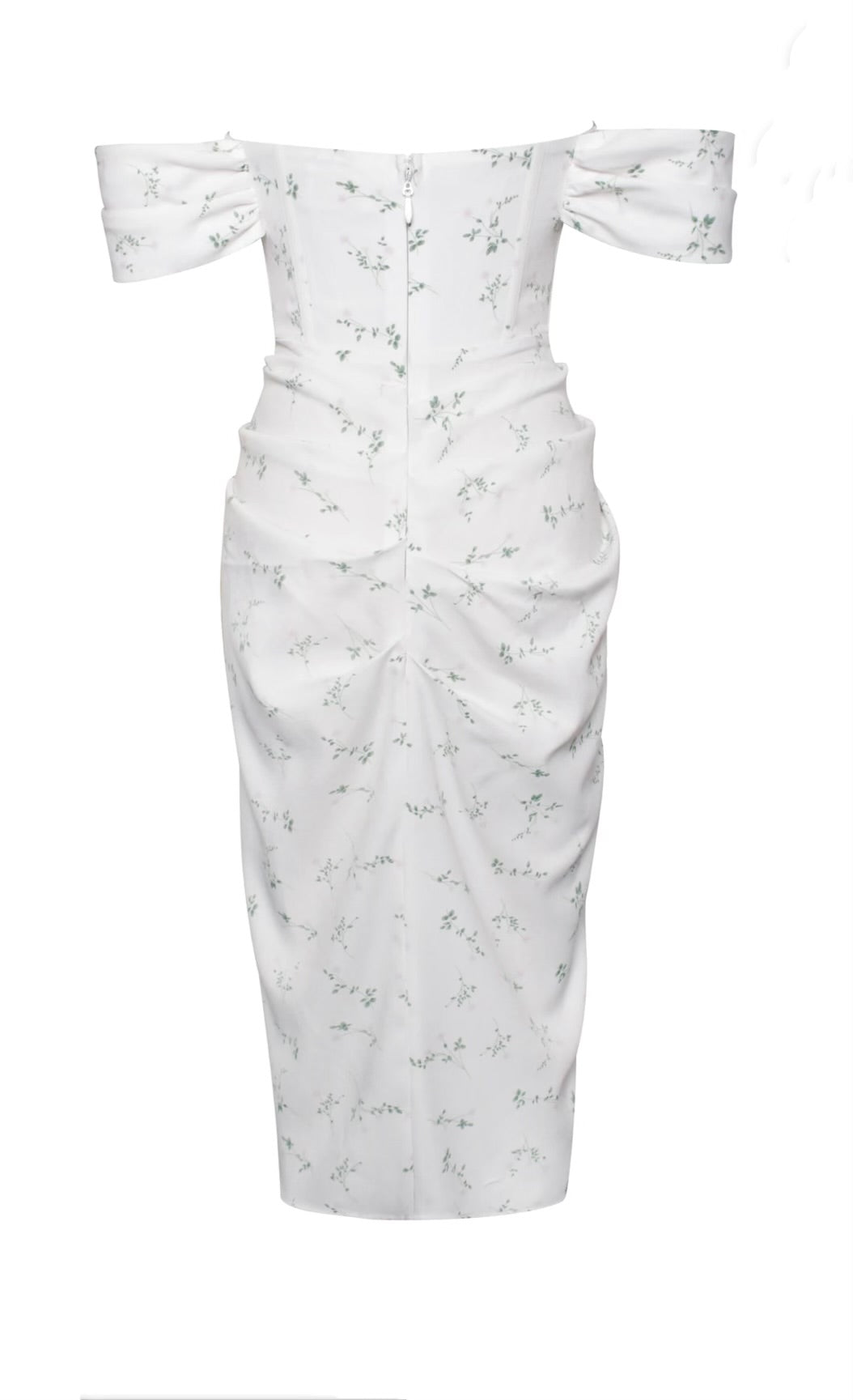 white floral dress