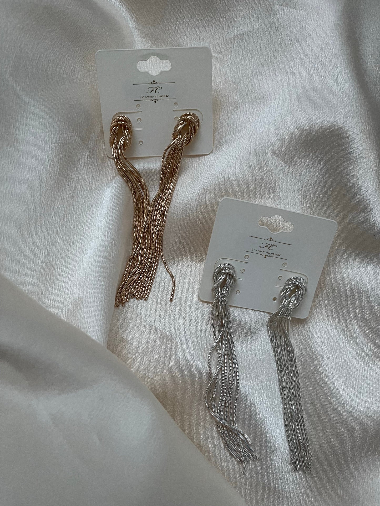 Tie the knot earrings